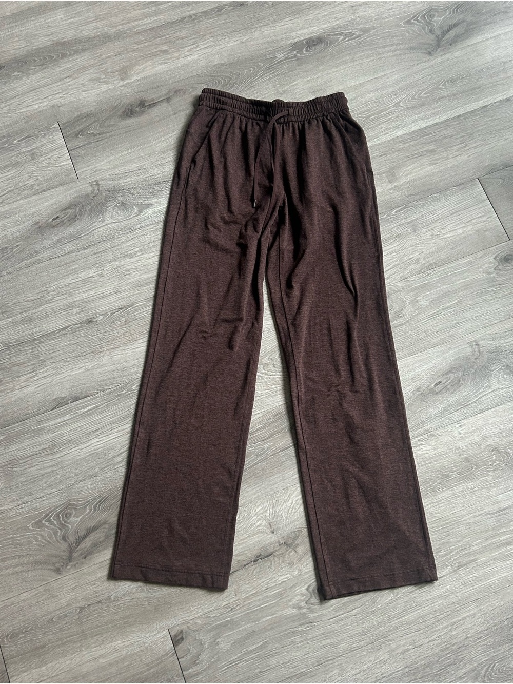 Lululemon Dark Brown Soft Jersey Straight Leg Pants 4